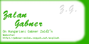 zalan gabner business card